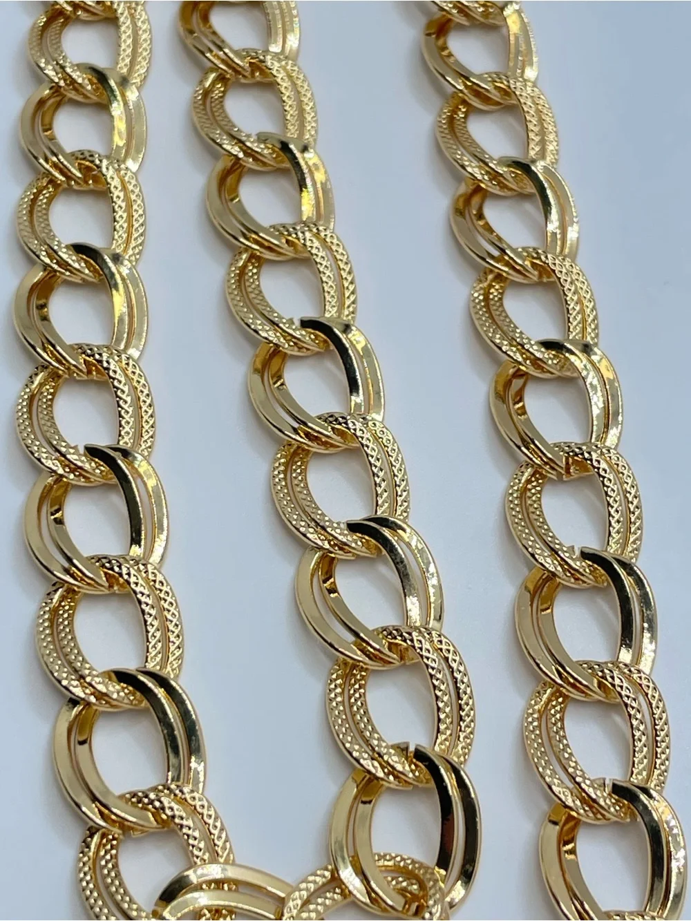 Stainless Steel Gold Chain Link Necklace Modern Minimalist Statement Classic